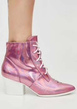 Y.R.U. Princess Aura Hologram Boots Boots & Booties