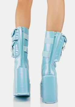 Y.R.U. Pearl Blue Dune Desert Boots