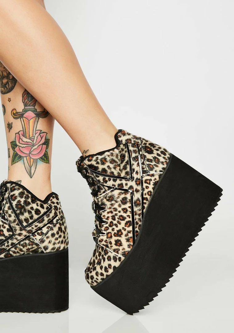 Hot Sale ๐ Y.R.U. Platforms Qozmo Leopard Platform ๐ Sneakers ๐ 4 Y.R.U. Platforms Qozmo Leopard Platform Sneakers