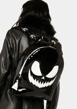 Y.R.U. Bags & Wallets Skully Vinyl Backpack