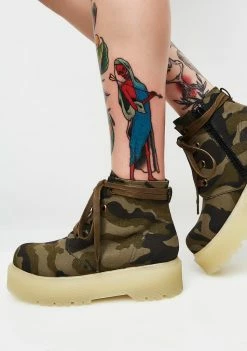 Y.R.U. Slayr Camo Boots Boots & Booties