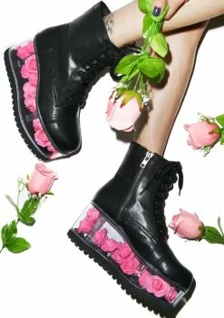 Y.R.U. G.I. Rose Platform Boots