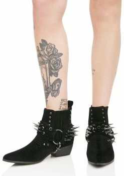 Y.R.U. Boots & Booties Laso Spiked Booties