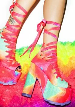 Y.R.U. Rainbow Ballet Bae Platforms