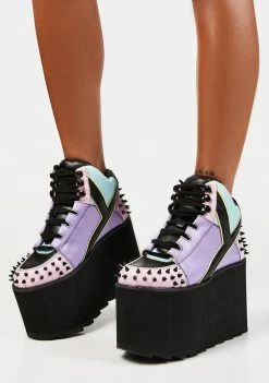 Y.R.U. Platforms Pastel Goth Qozmo Platform Sneakers