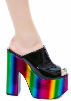 Y.R.U. Dream Rainbow Platform Shoe