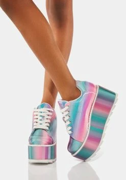 Y.R.U. Lala Prizmatiq Pastel Platform Sneakers