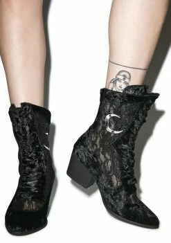 Y.R.U. Dame Heeled Ankle Boots Boots & Booties
