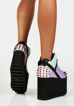 Y.R.U. Platforms Pastel Goth Qozmo Platform Sneakers