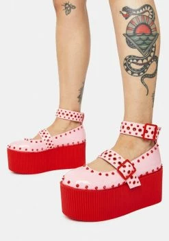 Y.R.U. Pink Kaos Platform Mary Janes Platforms