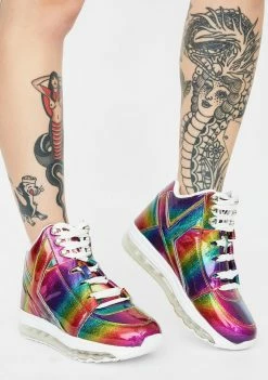 Y.R.U. Rainbow Qozmo Aiire Light Up Sneakers