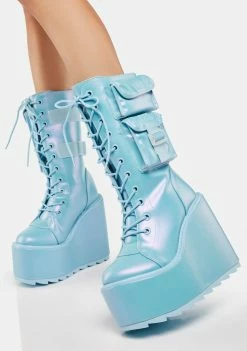 Y.R.U. Pearl Blue Dune Desert Boots