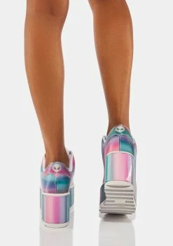 Y.R.U. Lala Prizmatiq Pastel Platform Sneakers