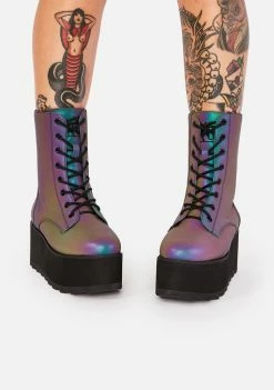 Y.R.U. BLOQ Reflective Platform Boots