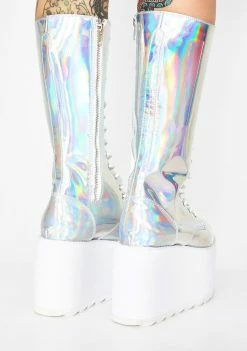 Promo ✨ Y.R.U. 🥾 Boots & Booties Hologram Bloq 🥾 Boots 🛒 9 Y.R.U. Boots & Booties Hologram Bloq Boots