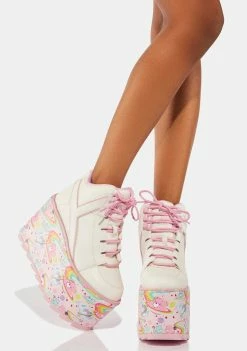 Y.R.U. Platforms Qozmo Cosmic Care Bears Platform Sneakers