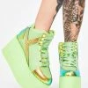 Y.R.U. Green Monster Qozmo Platform Sneakers Platforms