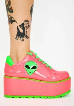 Y.R.U. Lala Alien Platform Sneakers
