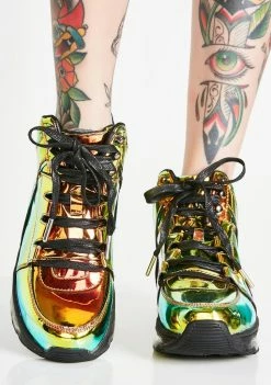 Y.R.U. Qozmo Aiire Green Atlantis Sneakers