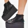 Y.R.U. Multi Kaos Lo Spike Platform Sneakers