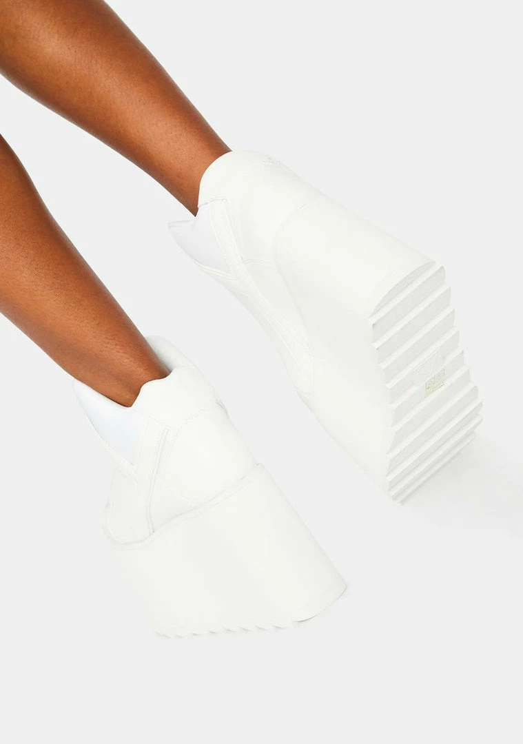 Coupon 🌟 Y.R.U. Platforms White Qozmo 2 Platform 👟 Sneakers ✔️ 6 Y.R.U. Platforms White Qozmo 2 Platform Sneakers