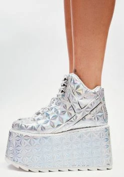 Y.R.U. Qozmo Alien Holographic Platform Sneakers Platforms