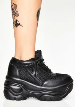 Y.R.U. Midnight Matrixx Platform Sneakers