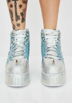 Y.R.U. Qozmo Lo Unicorn Hologram Sneakers