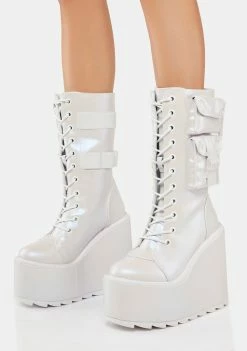 Y.R.U. White Pearl Dune Desert Boots