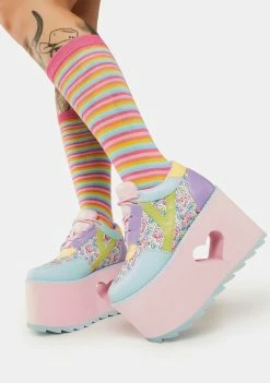 Y.R.U. Pastel Qozmo Lo Care Bears Platform Sneakers