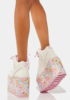 Y.R.U. Platforms Qozmo Cosmic Care Bears Platform Sneakers