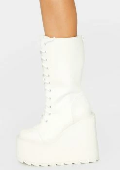 Y.R.U. Dune Lace-Up Platform Boots