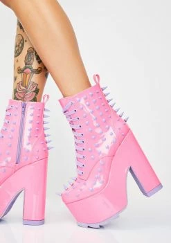 Y.R.U. Candy Night Terror Platform Boots