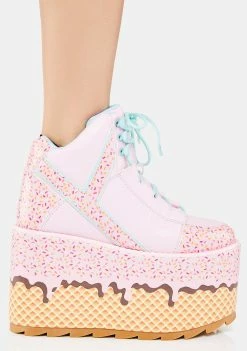 Y.R.U. Qozmo Ice Cream Platform Sneakers