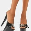 Y.R.U. Black Sugar Platform Heels