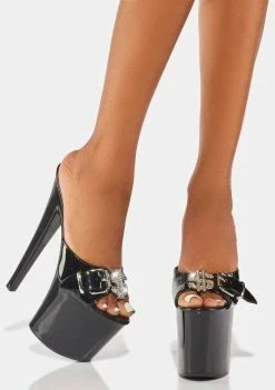 Y.R.U. Black Sugar Platform Heels