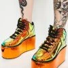 Y.R.U. Qozmo Orange Atlantis Platform Sneakers Platforms