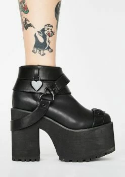 Y.R.U. Platforms Cherish Heart Platform Boots