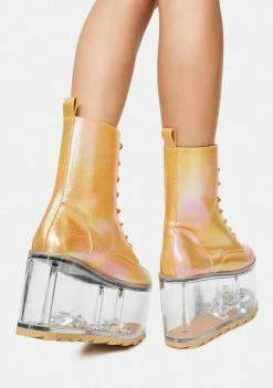 Y.R.U. Platforms Goldust Qloud Ultra Platform Boots