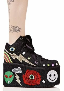 Y.R.U. Qozmo Partii Patched Platform Sneakers Platforms