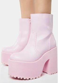 Y.R.U. Pink Krush Platform Boots