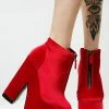 Y.R.U. Nightmare Velvet Platform Boots