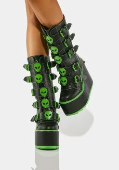 Y.R.U. Platforms Dune Alien Boots