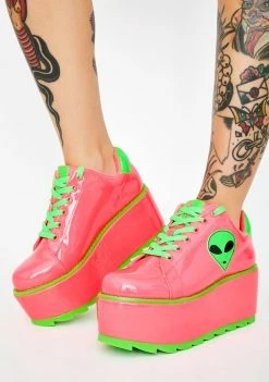 Y.R.U. Lala Alien Platform Sneakers