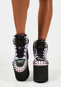 Y.R.U. Platforms Pastel Goth Qozmo Platform Sneakers