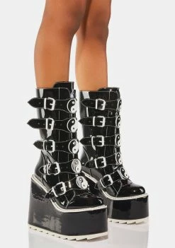 Y.R.U. Dune Yin Yang Platform Boots Platforms