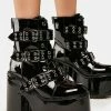 Y.R.U. Smash Strapped Platform Boots