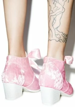 Y.R.U. Velvet Aura Lo Ankle Boots Boots & Booties