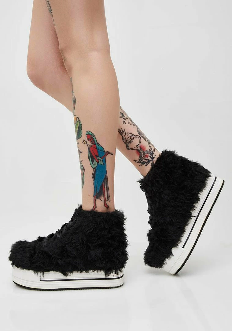 Cheapest ๐ Y.R.U. Platforms Elevation Fur ๐ Shoes ๐คฉ 5 Y.R.U. Platforms Elevation Fur Shoes