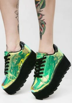 Y.R.U. Platforms Spacebound Lala Platform Sneakers
